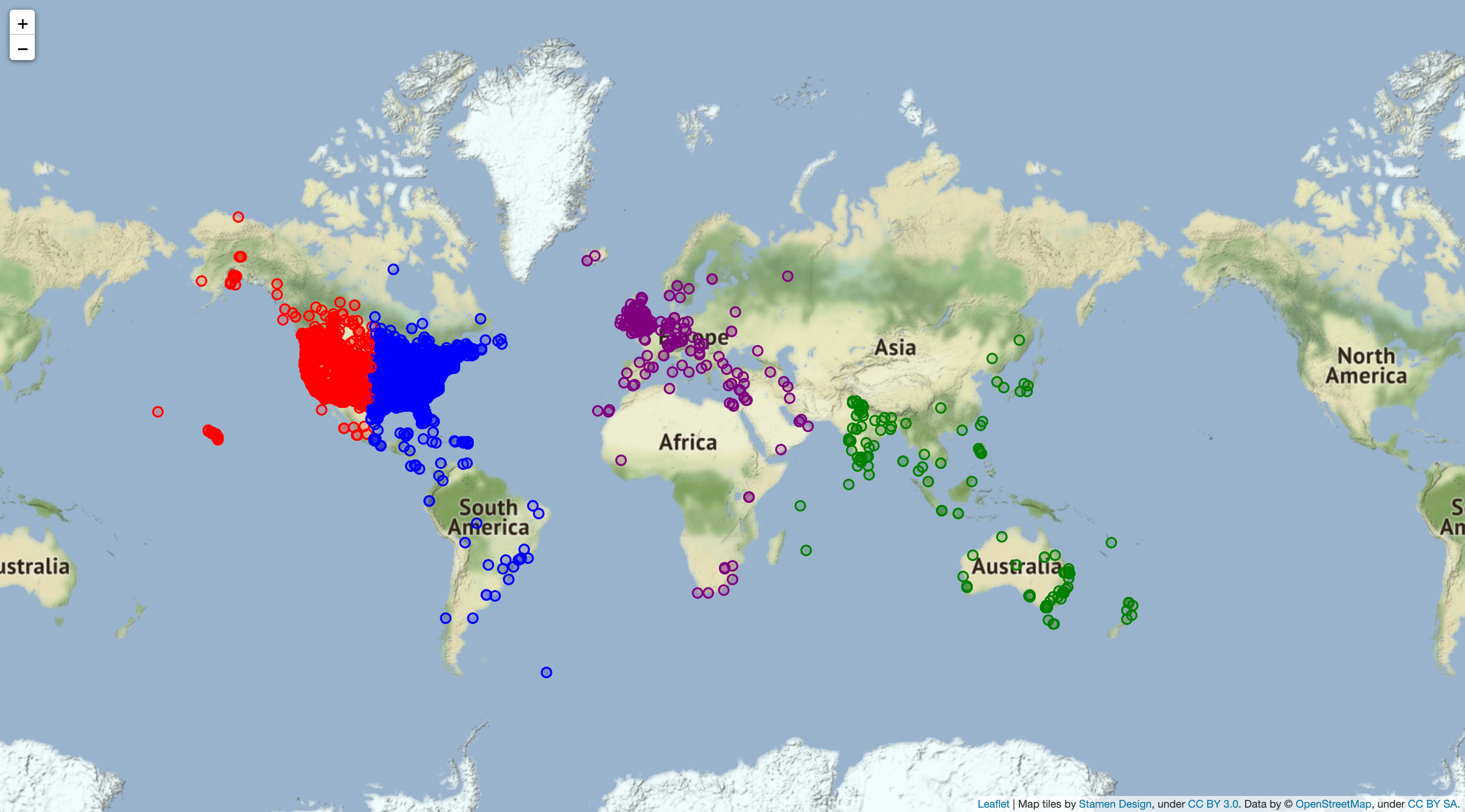 Global UFO Sightings Cluster